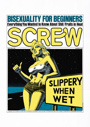 Affiche Screw #502: Slippery when wet