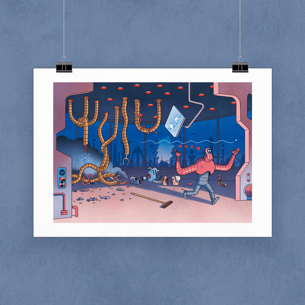 Affiche Le robot qui aimait les mouches