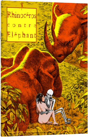 Rhinocéros contre éléphant n° 3, couverture