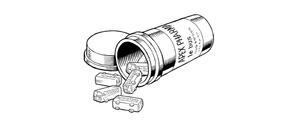 Le minibus, illustration